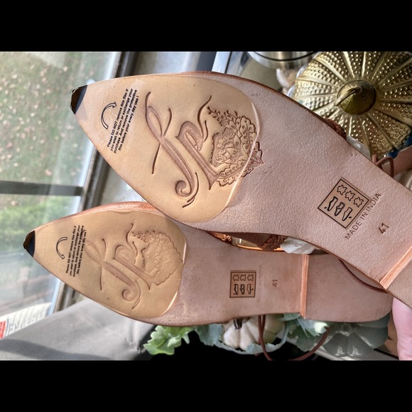 Free People Dana Pointed Toe Mule Tan NWB - Picture 6 of 8